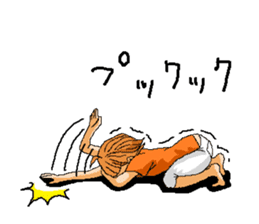 Orange girl Mikan-chan 2 sticker #8931930