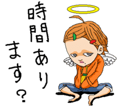 Orange girl Mikan-chan 2 sticker #8931933
