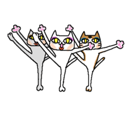 Musical cats sticker #8932060