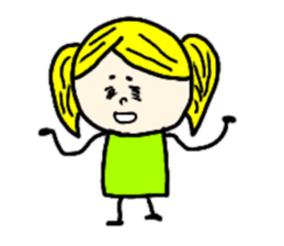 It is a girl a pig and a monkey sticker #8932208