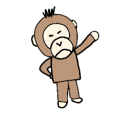 It is a girl a pig and a monkey sticker #8932214