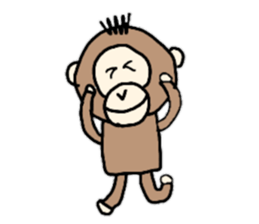 It is a girl a pig and a monkey sticker #8932215