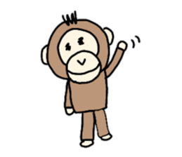 It is a girl a pig and a monkey sticker #8932220