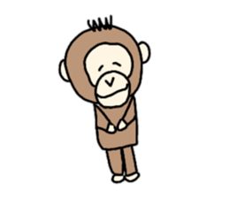 It is a girl a pig and a monkey sticker #8932222