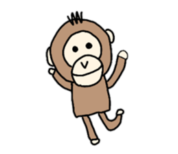 It is a girl a pig and a monkey sticker #8932223