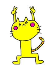 yellowyellow cat sticker #8932385