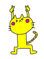 yellowyellow cat sticker #8932385