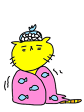 yellowyellow cat sticker #8932392