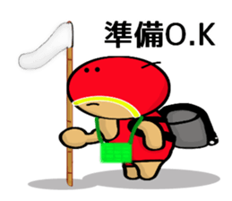 Children's mask man sticker #8933769