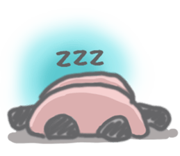 Half of a panda and the pig sticker #8933832