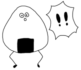 Smiling Rice ball sticker #8934077