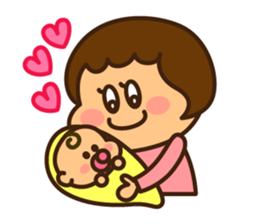 Ruri and baby 1 sticker #8934904