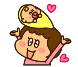 Ruri and baby 1 sticker #8934905