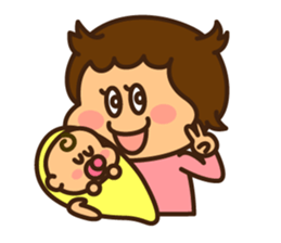 Ruri and baby 1 sticker #8934922