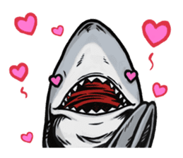 Fascinating shark (English) sticker #8935306