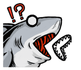 Fascinating shark (English) sticker #8935319