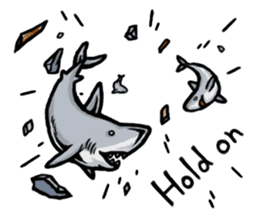 Fascinating shark (English) sticker #8935343