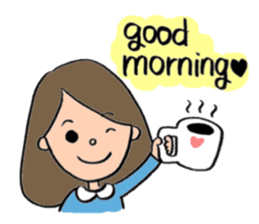 pretty girl and dog sticker #8936385