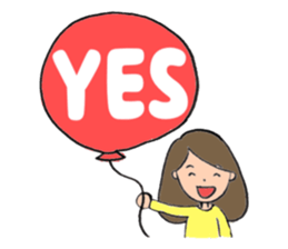 pretty girl and dog sticker #8936392