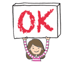 pretty girl and dog sticker #8936394