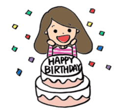 pretty girl and dog sticker #8936404