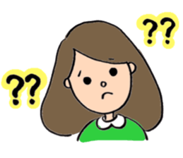 pretty girl and dog sticker #8936413