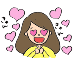 pretty girl and dog sticker #8936416