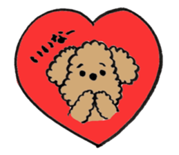 pretty girl and dog sticker #8936419