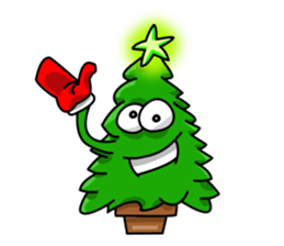 Nwell the Christmas tree sticker #8937344