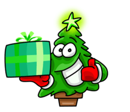 Nwell the Christmas tree sticker #8937345