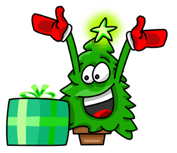 Nwell the Christmas tree sticker #8937346