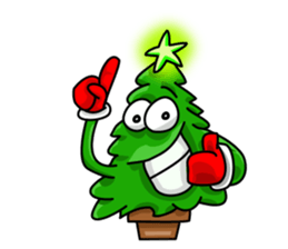 Nwell the Christmas tree sticker #8937347