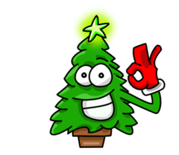 Nwell the Christmas tree sticker #8937348