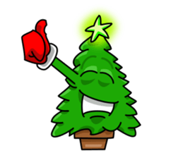 Nwell the Christmas tree sticker #8937349