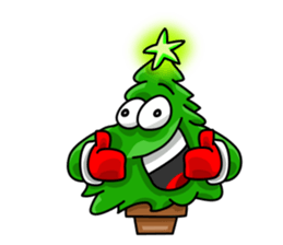 Nwell the Christmas tree sticker #8937350