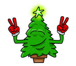 Nwell the Christmas tree sticker #8937351