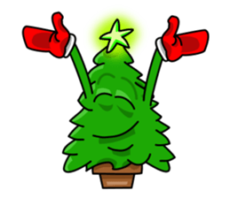 Nwell the Christmas tree sticker #8937352