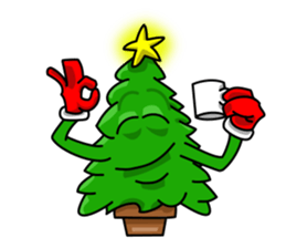 Nwell the Christmas tree sticker #8937355