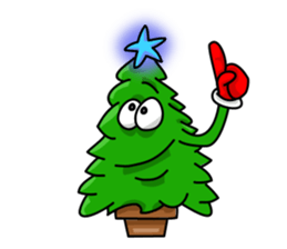 Nwell the Christmas tree sticker #8937357