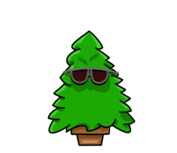 Nwell the Christmas tree sticker #8937362