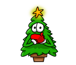 Nwell the Christmas tree sticker #8937367