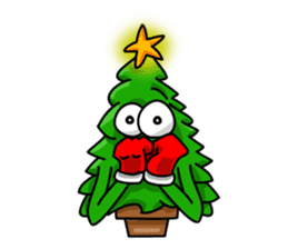 Nwell the Christmas tree sticker #8937368