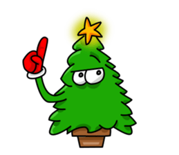 Nwell the Christmas tree sticker #8937369