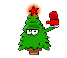 Nwell the Christmas tree sticker #8937376