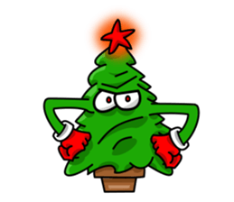 Nwell the Christmas tree sticker #8937380