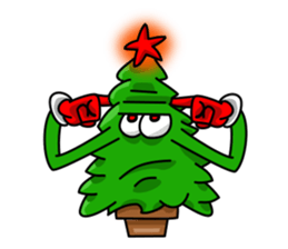 Nwell the Christmas tree sticker #8937381