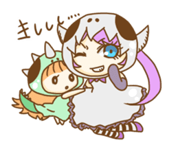 Skull sisters sticker #8937514