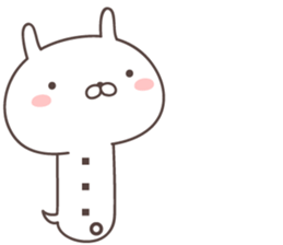 Pretty rabbit -markup balloon- sticker #8938769