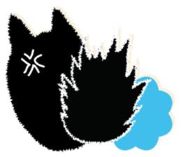 Feeling of a black cat sticker #8939147