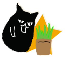 Feeling of a black cat sticker #8939148